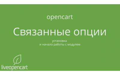 OpenCart: установка модуля "Связанные опции 3" и начало работы