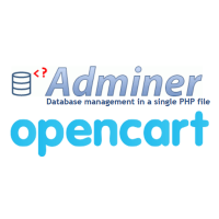 Легкая работа с базой данных Opencart через adminer