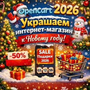 Готовим магазин Opencart к Новому Году