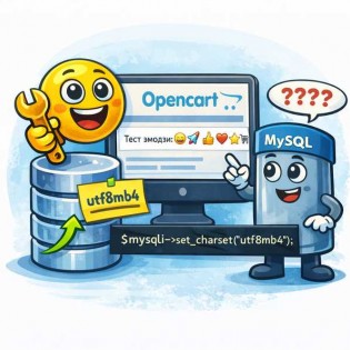 Как использовать Emoji (эмодзи) в CMS Opencart?