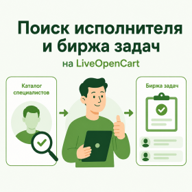 Знайти виконавця для OpenCart стало простіше: пошук фахівців та біржа завдань на LiveOpenCart