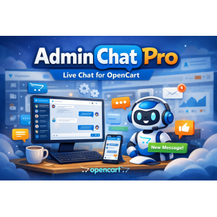 Admin Chat Pro  Корпоративный мессенджер для OpenCart (WebSocket)
