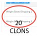 20 клонов доставки в зависимости от веса+ (weight) для OC2