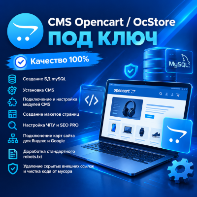 Профессиональная установка и полная настройка cms Opencart - 1