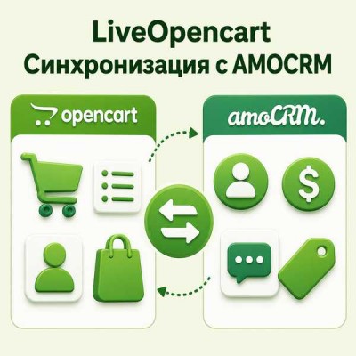 LiveOpencart Синхронизация с amoCRM - 1