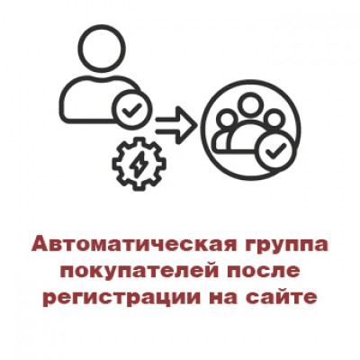 Автоматическая группа покупателей после регистрации на сайте
