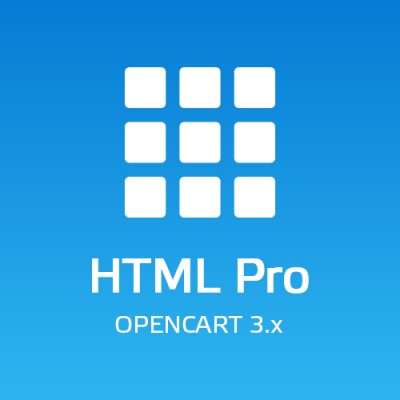 HTML Pro - Текстовые блоки для Opencart 3.x
