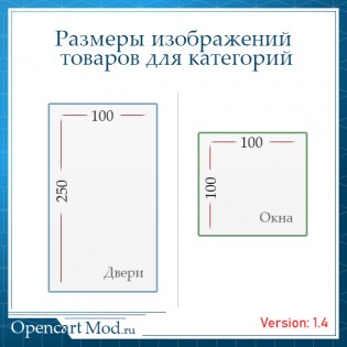 Размеры изображений товаров для категорий