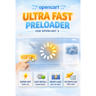 Fast Preloader for OpenCart 3 - быстрый прелоадер для вашего сайта