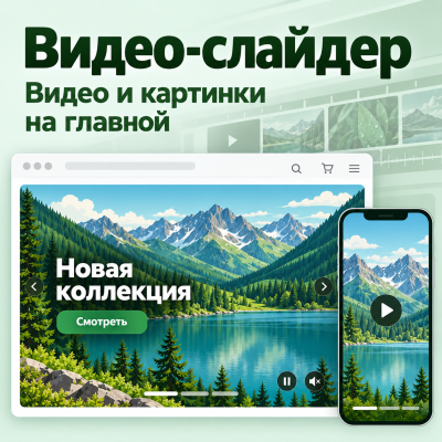 Видео-слайдер из видео и изображений - 1