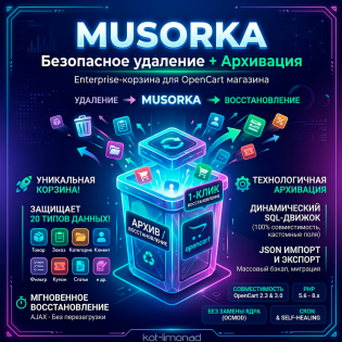 Musorka - Безопасное удаление + Архивация