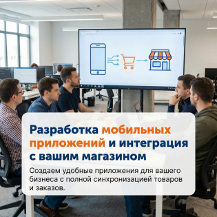 Разработка мобильных приложений и интеграция с вашим интернет-магазином