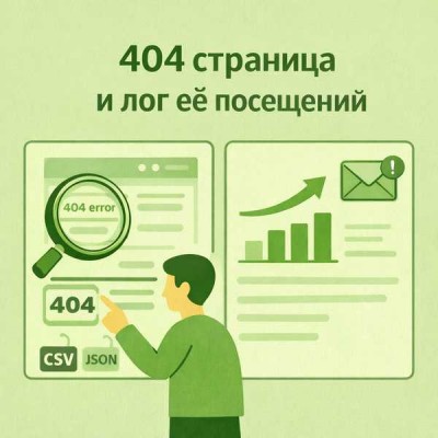 404 страница и лог ее посещений