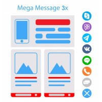 MegaMessage 3x - Мега мессенджеры