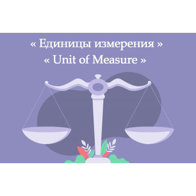 Единицы измерения | Unit of Measure