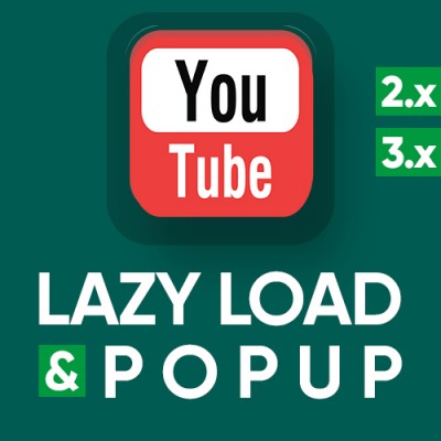 Установка YouTube lazy load & popup от автора