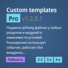 Custom templates Pro