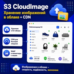 S3 CloudImage | Хранение изображений в облаке + CDN