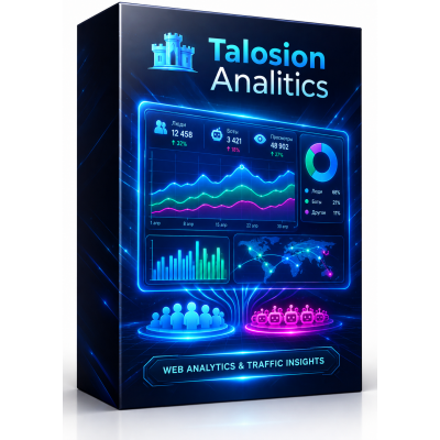 Талозион Аналитикс (Talosion Analitics) - аналитика посещаемости сайта и рекламы: от рекламы, ботами, сканерами, посетителями - 1