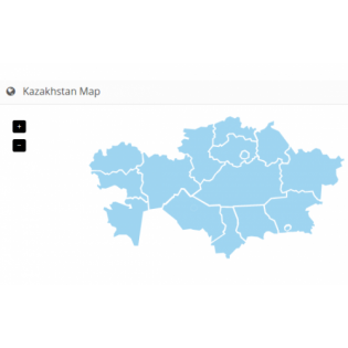 Карта Казахстана с регионами для openCart 2