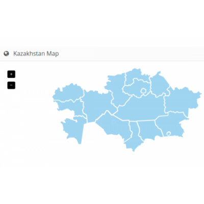 Карта Казахстана с регионами для openCart 2